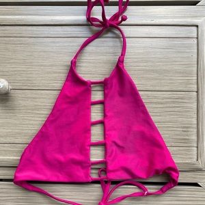 Hot pink bikini top